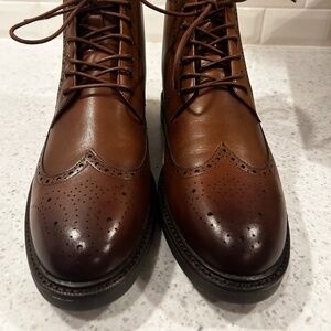NWB Men’s Polo Ralph Lauren Wingtip Boots 11D